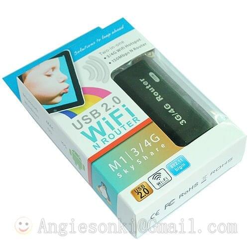 Mini 3G Router WiFi Wlan Hotspot AP Client 150Mbps RJ45 for WANL or LAN USB Wireless Router For Mini 3G WiFi Router
