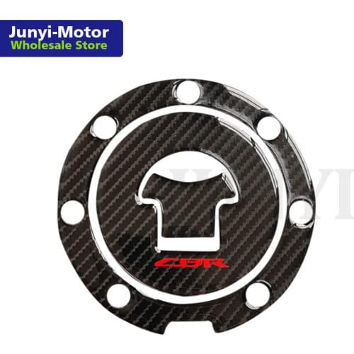 Motorcycle Carbon Fiber Fuel Gas Cap Cover Tank Protector Pad Sticker Decal For Honda CBR 600 F2/F3/F4/F4i RVF VFR CB400 CB1300