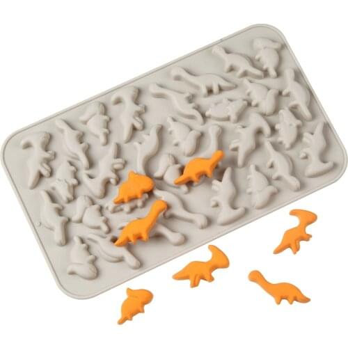 New Silicone Chocolate Mold 30 Dinosaur Baking Tools Non-Stick Silicone Cake Mould Jelly Candy 3D DIY Molds Kitchen Accessories