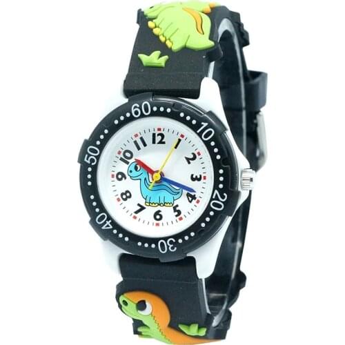 New Creative 3D Cartoon Dinosaur Kids Fashion Ladies Sports Children Plastic Watches Casual Relogio Femininos Montre Femme