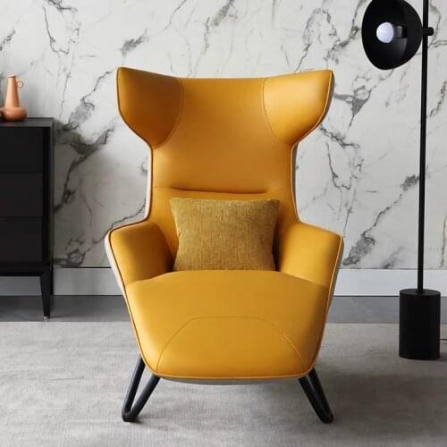 Single-Seat Sofa Chair Luxury Modern Simple Casual Wingback Chair Designer Snail Chair Lazy Bedroom Recliner