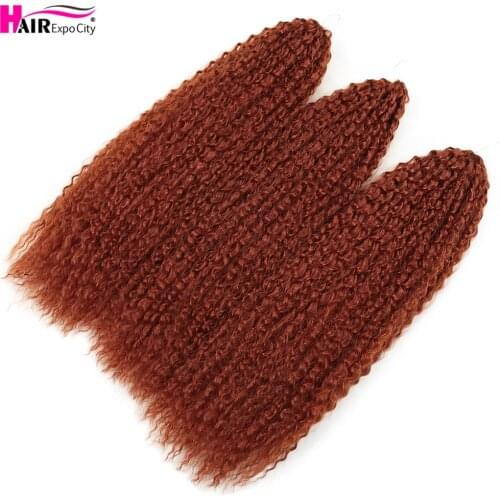 20-28 Inch Afro Kinky Twist Crochet Braids Hair Ombre Braiding Hair Extensions Marly Hair For Women Brown 613 Hair Expo City