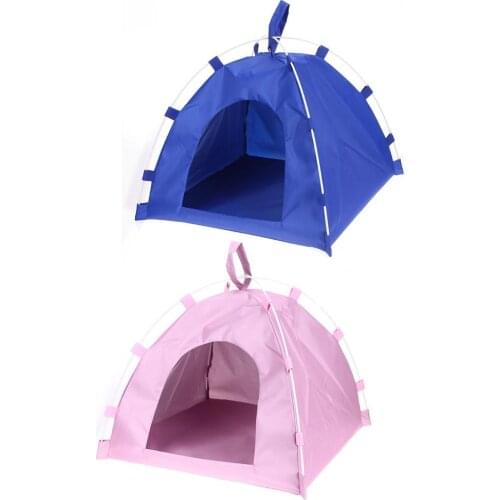 Portable Foldable Cute Pet Dogs Tent Outdoor Indoor Tent For Kitten Cat Small Dog Puppy Kennel Room Cats Nest House