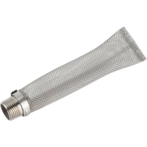 Practical and durable 6 Inch Beer Filter Tube 304 Stainless Steel Filter Mesh Tube 12 Inch Threaded Joint Beer Filter 12 Inch