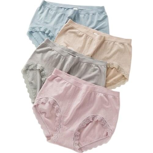 High Waist Cotton Womens Panties Breathable Super Elastic Fat Ladies Control Panties Comfort Underwear Sexy Female Lingerie