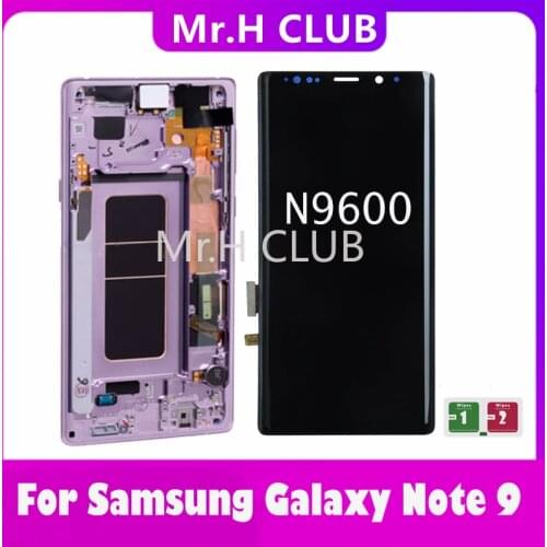 Original Quality For Samsung Galaxy Note 9 note9 N960 N960F N960DS N9600 Lcd Display Touch Screen Digitizer Assembly With Frame