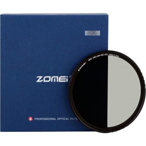 ZOMEI ABS Optical Glass CPL Slim Multi-Coated Circular Polarizer Polarizing HD Lens Filter for DSLR Lens 49/52/58/67/72/77/82 mm