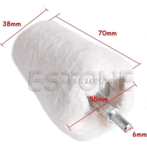 1/4" Shank Brush 2.2" Cone Tapered Rotary Weave Cotton Polishing Buffing Wheel J26 19 Dropship