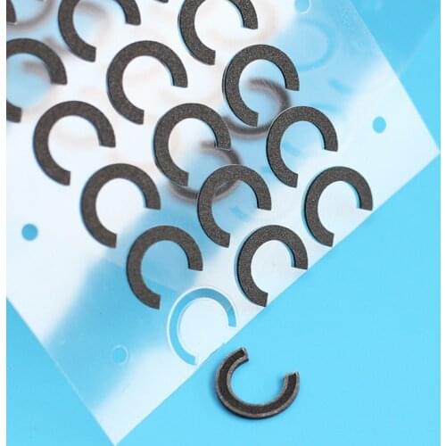 100pcs 15.4mm Flat Earphones Tuning Cotton Pads Earphones DIY Cotton with Glue Increase Bass Accessory