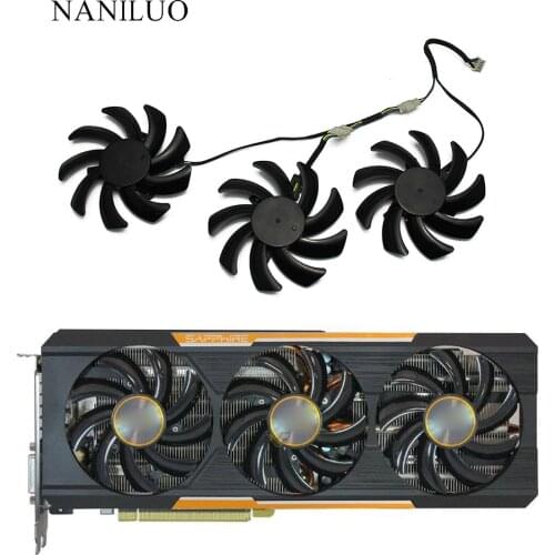 3 шт./компл. сапфир R9 390X390 290X GPU VGA охлаждающий вентилятор для R9 390X8G D5 OC Tri-X R9 290X4G R9 390 8G PRO охлаждение