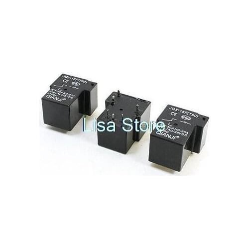 3 x JQX-15F(T90) 24VDC Coil Voltage 6Pin PCB Plug-in Type Power Relay
