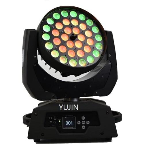 4pcs/lot RGBWA+UV 6in1 36x18w Beam Zoom Led Moving Head Wash For disco, stage show, party
