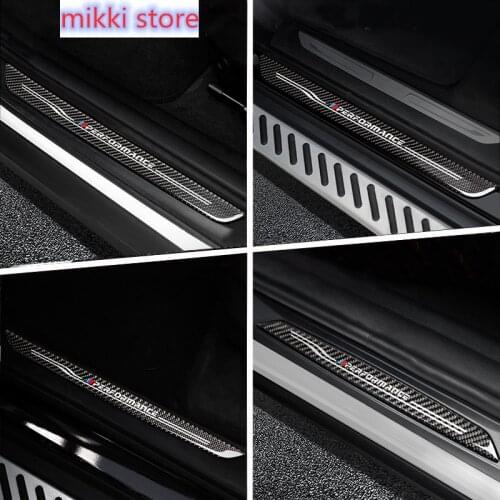 Accessories Car Door Sill Scuff Plate Guards Protector Sticker For BMW X5 X6 E70 E71 E84 E90 F10 F15 F16 F20 F30 F32 F34 F25 F26