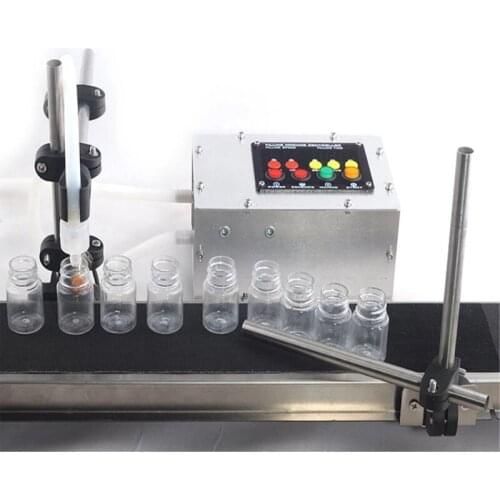 Automatic Filler Conveyor Belt Single Head Liquid Filling Machine Heat Resistant And High Temperature Filling Machine