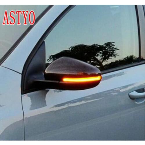 ASTYO Car LED Flowing Rear View Dynamic Sequential MIRROR Water Turn Signal Light for VW Golf MK6 GTI 6 TOURAN BORA