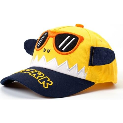 Hot Toddler Boy Girl Baseball Cap 2021 New Cool Cotton Fastener Tape Sun Hat Embroidery Letter Sunglasses Children Infant Hats