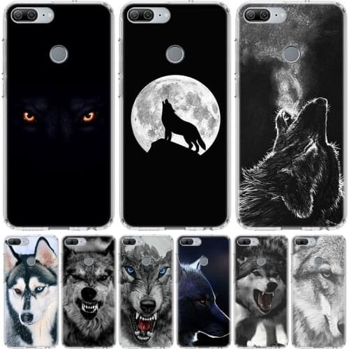The Wolf Fierce Phone Case for Huawei Honor 10 9 Lite Y9 Y5 Y6 Y7 2019 8X 8A 8S 7A 7X 10i 20i Pro V30 Art Coque Capa