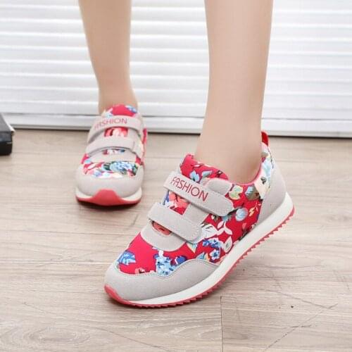 Skoex 2020 New Children Shoes Girls Fashion Soft Sole Sneakers Kids Hook Loop Lightweight Casual Sport Running Shoe Big Kid Shoe