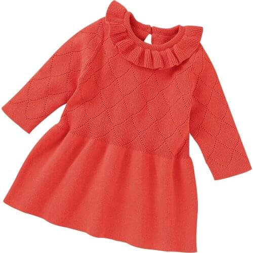 0-18M Children Wedding Dresses Clothes for Newborns Baby Toddler Girl Clothes Long Sleeve Princess Dress