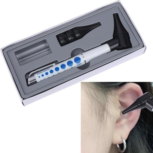 Diagnostic Otoscope Penlight Ear Cleaner Earpicks Flashlight / Magnifying Glass Len / 4 Glimpse LED Lamp Health Ear Care Tool