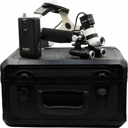 Good quality 5.0X Dental Loupes Binocular Magnifier With Surgical Medical Headlight LED 5W Headlamp HeadLight Lamp