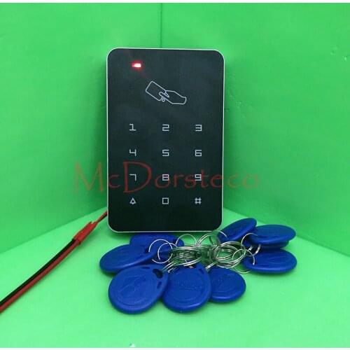 High quality rfid 125khz id tag security card access controller keypad Door Access Control System Free 10 ID keyfob