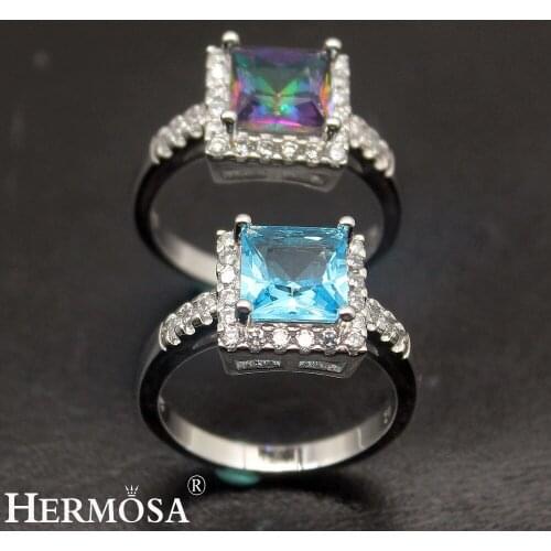 Hermosa Mystic Dream Pretty Ladies Wedding Jewelry Ring For Women Size 8.5 Shiny Fashion Christmas Gift