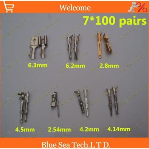 140 pairs 7 model 6.3mm/2.8mm/6.2mm/4.5mm/4.2mm/4.14mm/2.54mm male&female terminal sets For Car connector/PCB connector etc