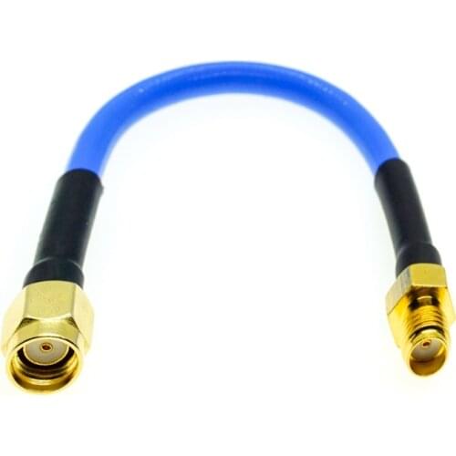 RPSMA male to SMA female Connector RG402 RG-402 Semi Flexible Coaxial Cable 0.141" 50ohm Blue