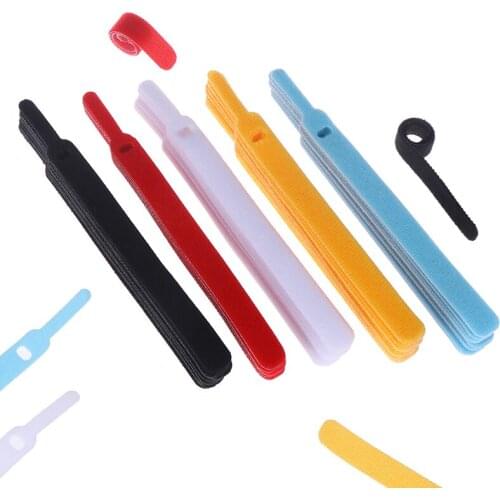 Hot 20Pcs Reusable Fastening Cable Winder Organizer Earphone Mouse Ties Management Cable Organizer Wire Protector