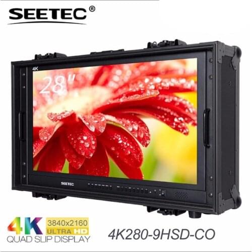 Seetec 4K280-9HSD-CO 28 Inch 4K Broadcast Monitor for CCTV Monitoring Making Movies Ultra HD Carry-on LCD Director Monitor