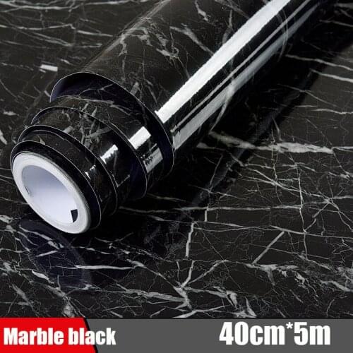 40cm*5m Marble Contact Wall Sticker Removable Wallpaper Film Self-Adhesive Kitchen Backsplash Tile Countertop Bedroom Decor
