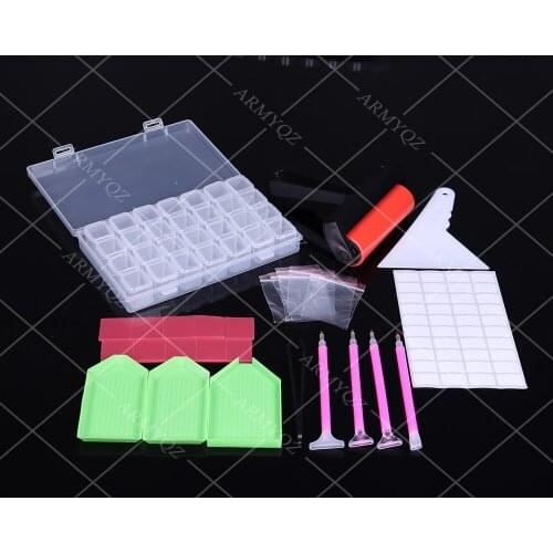 Diy Diamond Embroidery Accessories and Tools Kit Adult or Kids Diamond Painting Box Mosaic Glue Pen Kit