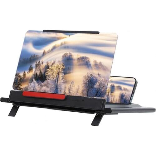 2021 New Mobile Phone Screen Magnifier 3D Enlarger Magnifying Video Amplifier Projector Bracket Desktop Holder Stand For Phone