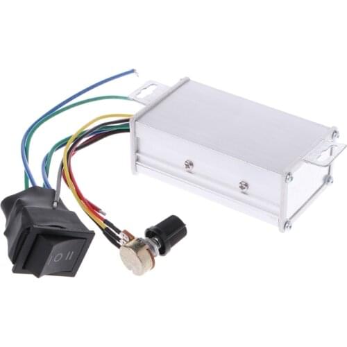 2021 New DC 12V 24V 36V 48V SoftStart Reversible Motor Speed Control PWM Controller PWM
