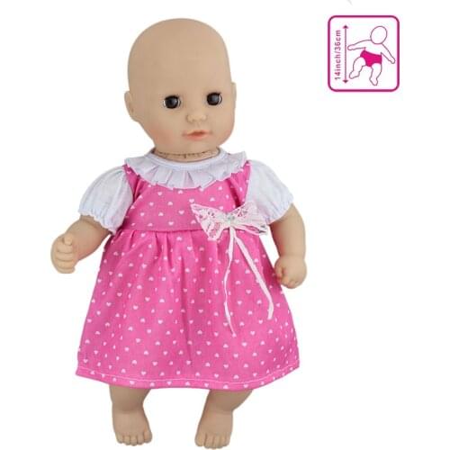 New Lovely Dress Doll clothes Wear fit for 36cm Doll, 14 Inch Dolls Clothes Children Best Birthday Gift