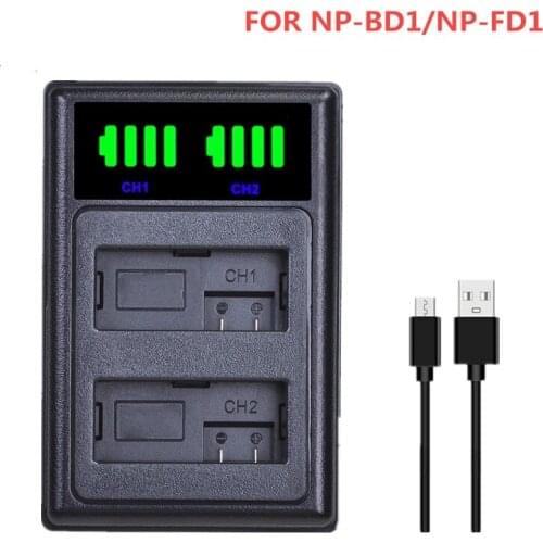 NP-BD1 NP BD1 NP-FD1 Battery LCD Dual Charger for Sony Cybershot DSC-G3 DSC-T70 DSC-T75 DSC-T77 DSC-T200 DSC-T300 T900 BC-TRN