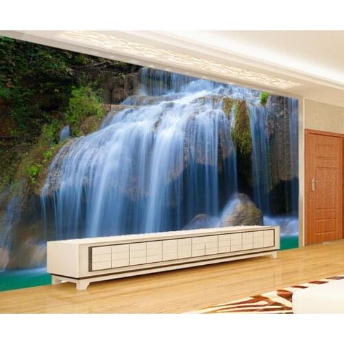 Custom 3d photo wallpaper Home Decoration Landscape waterfall TV backdrop photo mural wallpaper