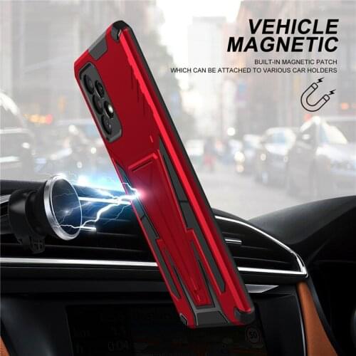 Rugged Armor Back Cover cases For Samsung Galaxy A12 A22 A32 A52 A72 A02 A02S A03S Case Magnet Car Holder Ring Phone Case