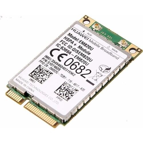 Unlocked HuaWei EM820U Wireless 3G WWAN 21Mbps HSPA+ GSM/EDGE/GPRS PCI-E Card