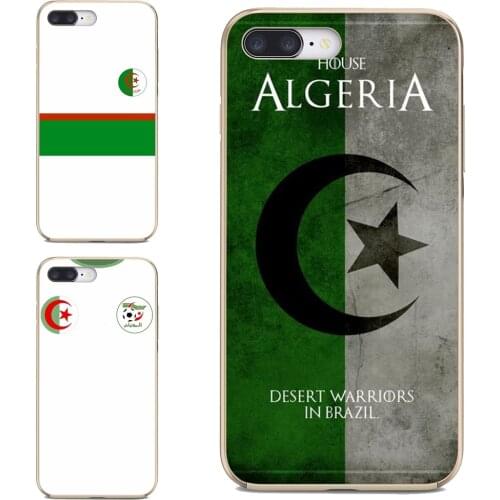 For Samsung Galaxy S7 S8 S9 S10E S20 FE Note 10 20 Edge Lite Plus Ultra Algeria-Flag-banner-poster Silicone Cover