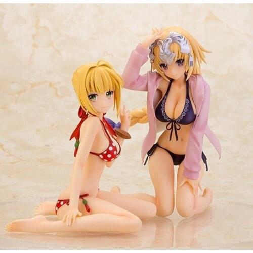 Cartoon Character Decoration Nero Claudius Jeanne Dalke Joan Of Arc Swimsuit Model Decoration Toy