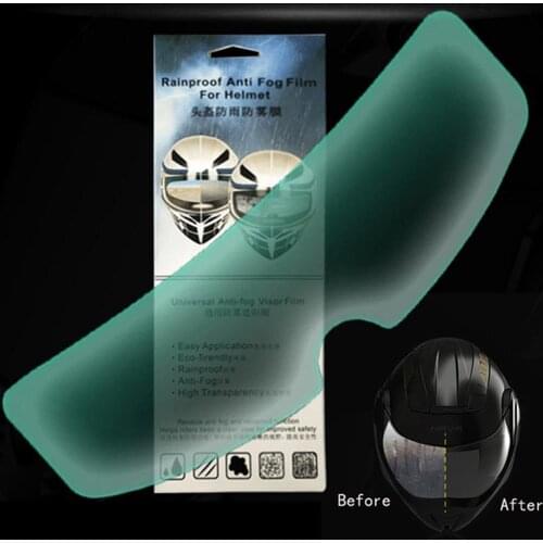 Universal Motorcycle Helmet Anti Fog Patch Visor Lens Helmet Len Protective Film