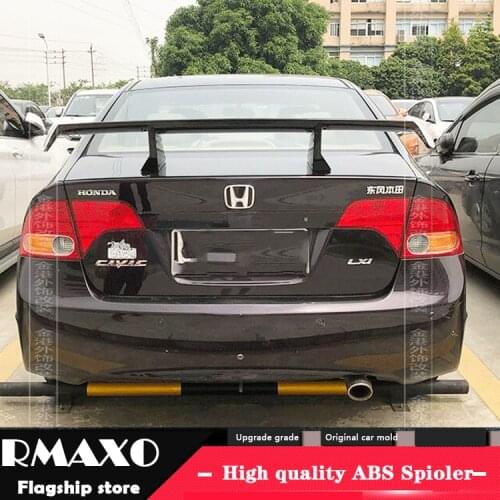 For Honda Civic Sedan Universal TF Spoiler 2006-2018 Civic Spoiler ABS plastic Material Car Rear Wing Color Rear Spoiler