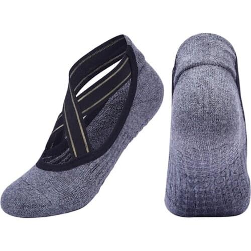 USHINE Women High Quality Bandage Yoga Socks Non-slip Quick-Dry Damping Pilates Ballet Socks Good Grip For Women Cotton Socks