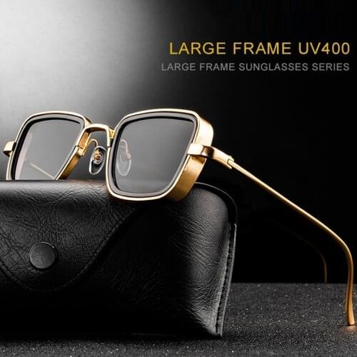 Vintage Womens Metal Frame Sunglasses Metal Steampunk Sunglasses Stylish Retro Brand Shades Male Female UV400