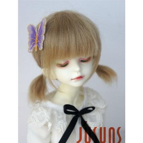 JD446 1/4 1/3 Cute Two Pony Two Pony BJD mohair doll wigs Soft size 7-8 inch 8-9 inch doll hair MSD SD fashion doll accessories