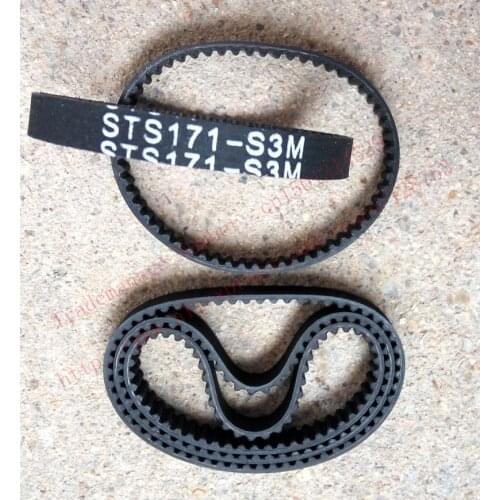 High Torque 5pcs S3M-171 Timing belt pitch 3mm length=171mm width=7mm Neoprene Rubber Timing belts pulley free shipping
