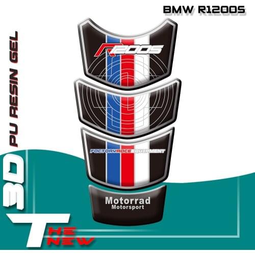 High quality Motorcycle Tank Pad Protector Sticker Fish Bone Sticker For BMW R1200S 2006 2007 2008 2009 2006-2009