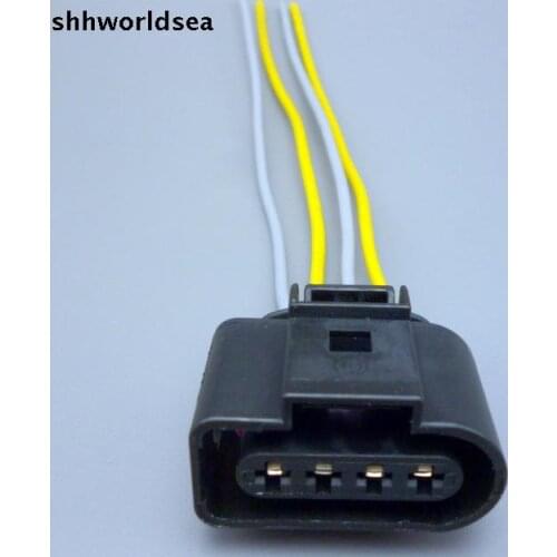 Worldgolden 2pcs 4 Way female 4B0973724 Ignition Coil Connector Repair Kit Case For A4 A6 VW Passat 1J0 973 724 1J0973724